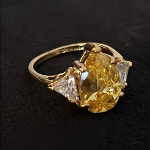 Vintage Uncas gold over Sterling silver Ring size 7.75